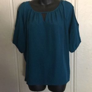 Express Open Sleeve Semi Sheer Top